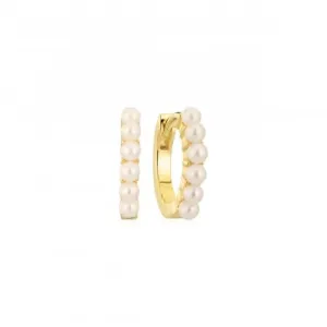 18k gold plated Ellera Perla Medio Earrings SJ-E2859-P-YG Sif Jakobs Jewellery