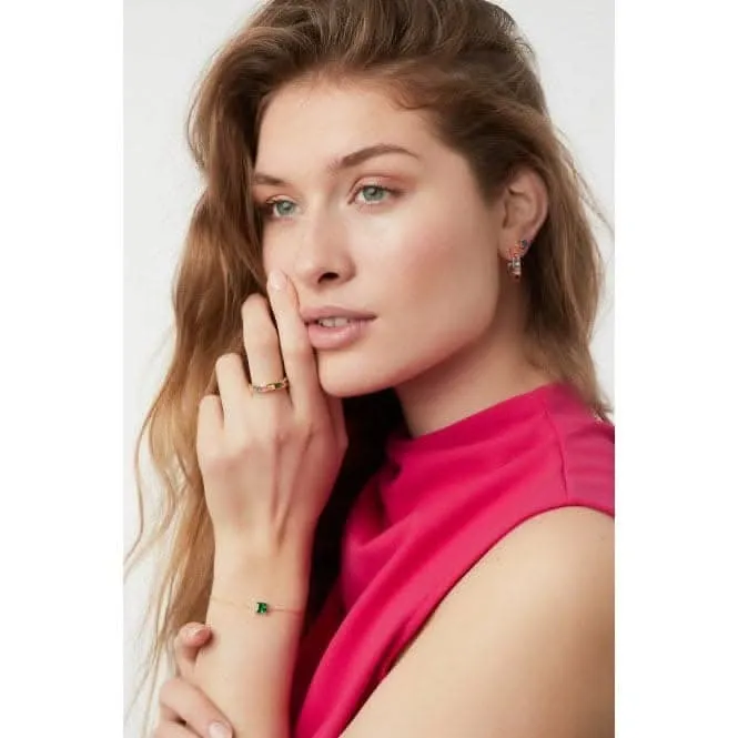 18k Gold Plated Ellera Quadrato Bracelet SJ-B42274-GCZ-YG Sif Jakobs Jewellery