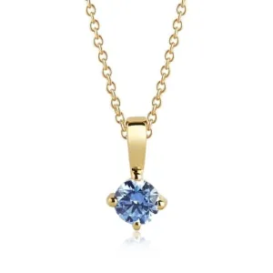 18k Gold Plated Princess Piccolo Pendant SJ-P4MMRD-BLN-YG-45 Sif Jakobs Jewellery