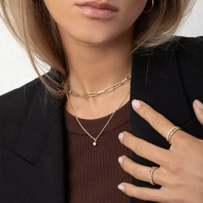 18k Gold Plated Princess Piccolo Pendant SJ-P4MMRD-BLN-YG-45 Sif Jakobs Jewellery