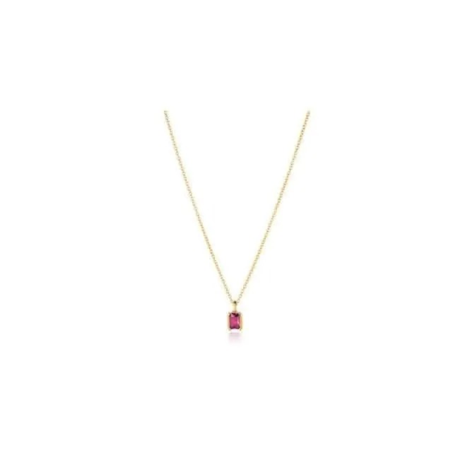 18k Gold Plated Roccanova Piccolo Necklace SJ-N42260-PKCZ-YG Sif Jakobs Jewellery