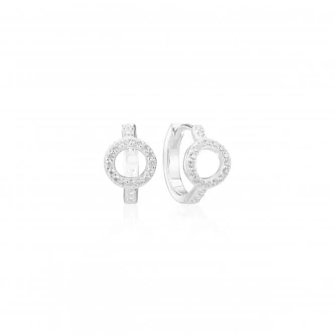 925 Sterling silver Biella Creolo Piccolo Earrings SJ-E3532-CZ Sif Jakobs Jewellery