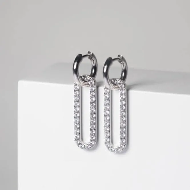 925 Sterling Silver Capizzi Lungo Earrings SJ-E42220-CZ Sif Jakobs Jewellery