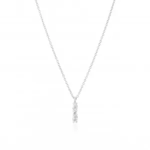 925 Sterling Silver Ellera Ovale Piccolo Necklace SJ-N2414-CZ Sif Jakobs Jewellery