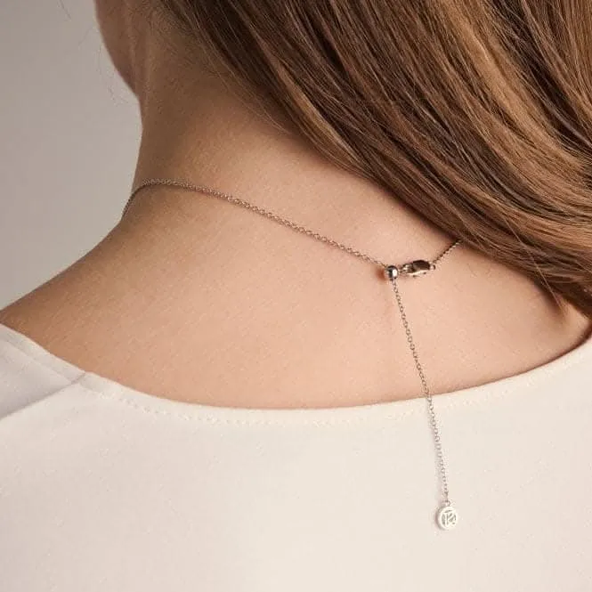 925 Sterling Silver Ellera Ovale Piccolo Necklace SJ-N2414-CZ Sif Jakobs Jewellery