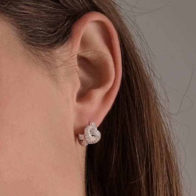 925 Sterling Silver Imperia Creolo Earrings SJ-E10752-CZ Sif Jakobs Jewellery