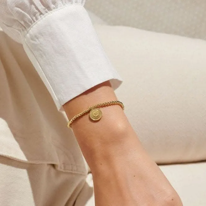A Little 30th Birthday Gold Plated 17.5cm Stretch Bracelet 6989 Joma Jewellery