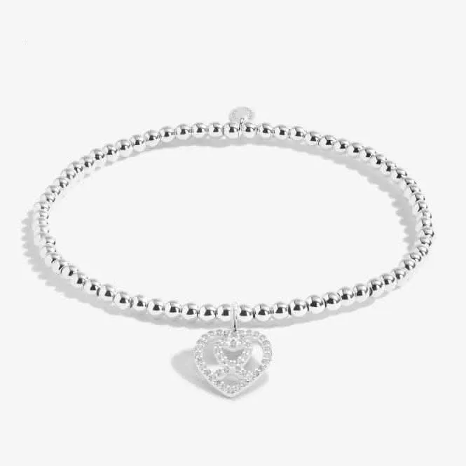 A Little A Day To Remember Silver Plated 17.5cm Bracelet 7010 Joma Jewellery