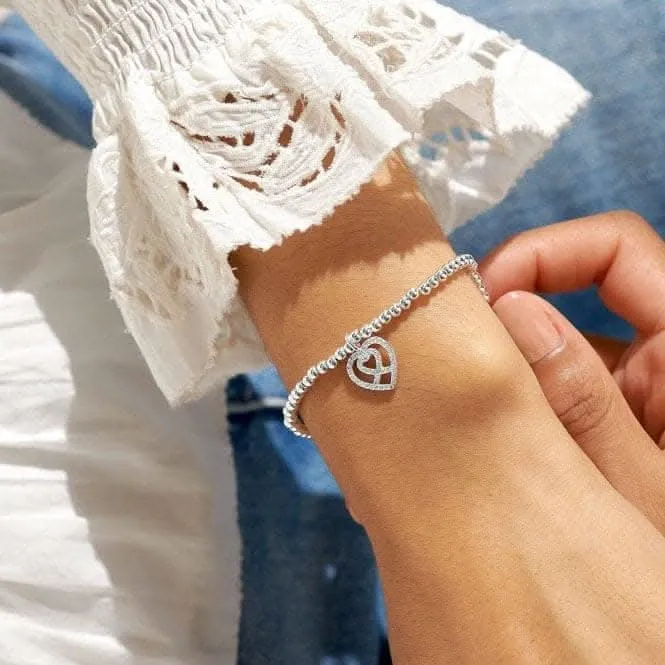 A Little A Day To Remember Silver Plated 17.5cm Bracelet 7010 Joma Jewellery