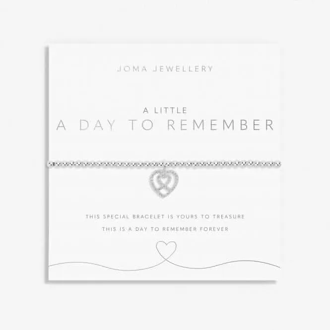 A Little A Day To Remember Silver Plated 17.5cm Bracelet 7010 Joma Jewellery