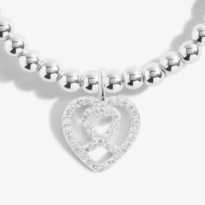 A Little A Day To Remember Silver Plated 17.5cm Bracelet 7010 Joma Jewellery