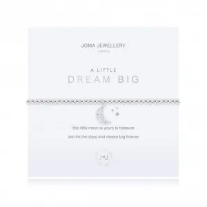 A Little Dream Big Silver 17.5cm Stretch Bracelet 3214 Joma Jewellery
