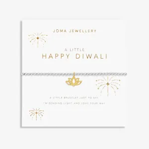 A Little Happy Diwali Silver Gold Plated Bracelet 7627 Joma Jewellery