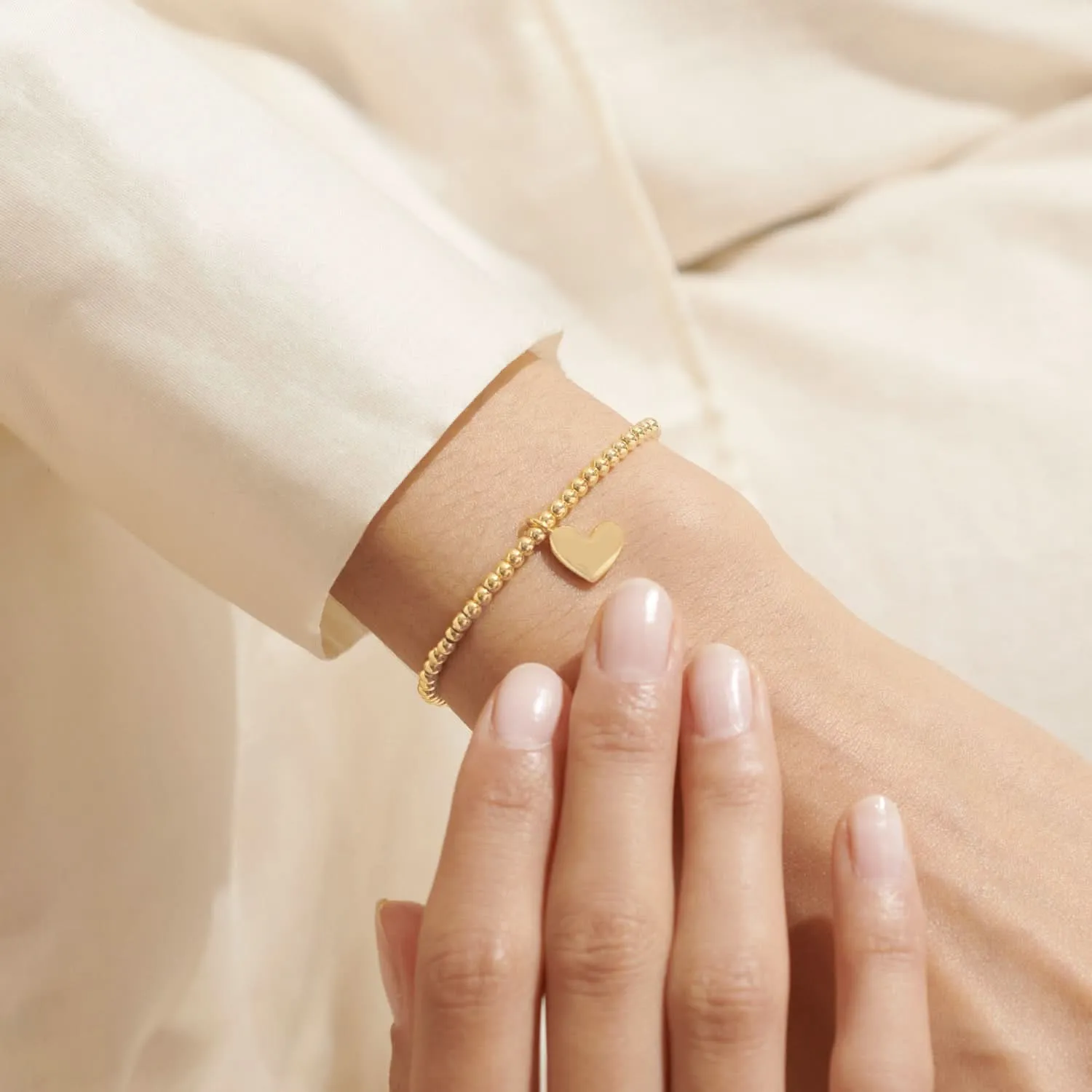 A Little Heart of Gold Gold Plated Bracelet 8213 Joma Jewellery