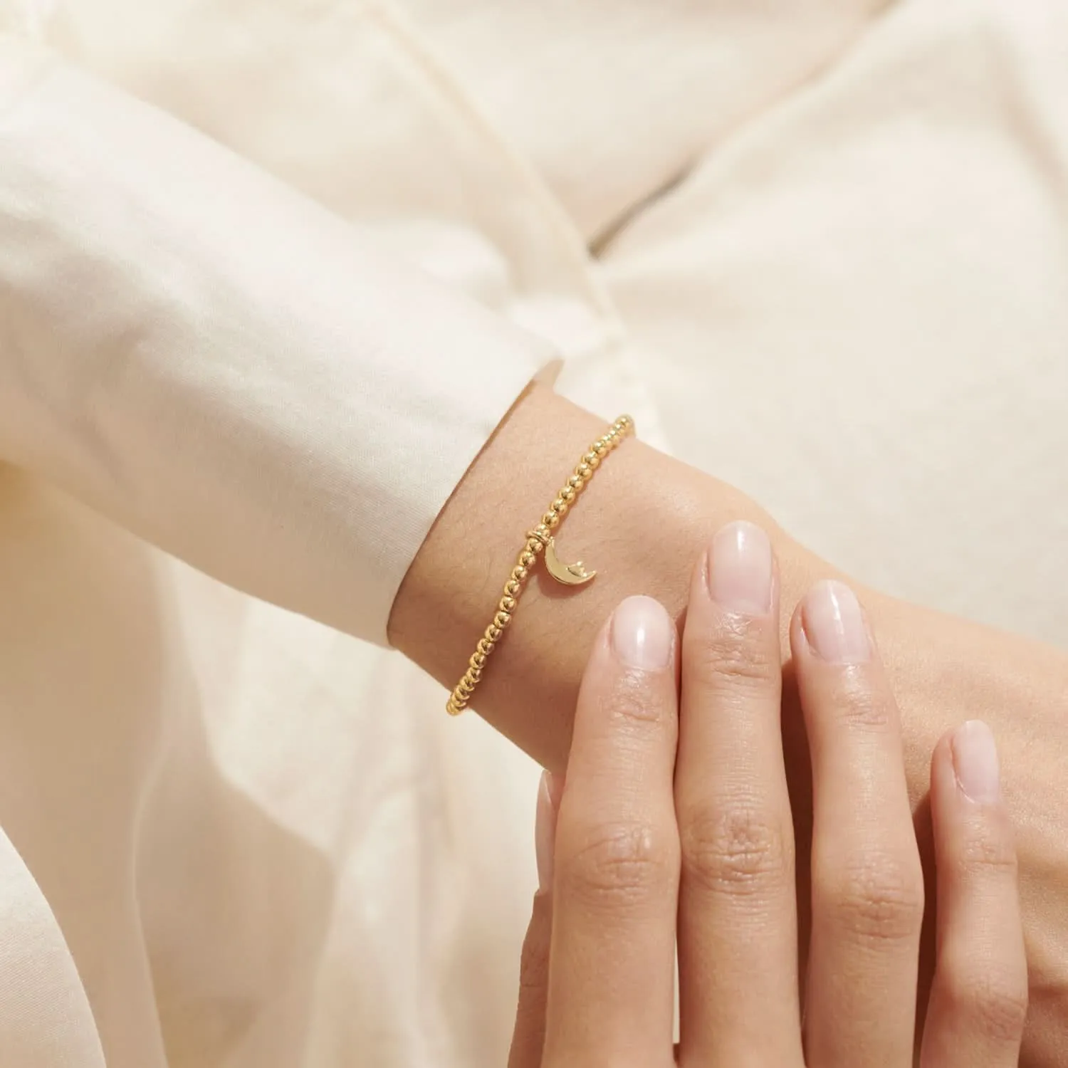 A Little Love You To the Moon & Back Gold Plated Bracelet 8212 Joma Jewellery