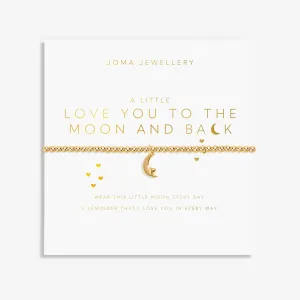 A Little Love You To the Moon & Back Gold Plated Bracelet 8212 Joma Jewellery
