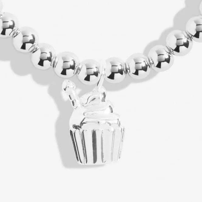 A Little Make A Birthday Wish Silver Plated 15.5cm Bracelet C721 Joma Jewellery