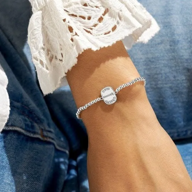 A Little Mind Over Matter Silver Plated 17.5cm Bracelet 7012 Joma Jewellery