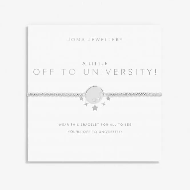 A Little Off To University! Silver Plated 17.5cm Bracelet 7014 Joma Jewellery