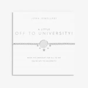 A Little Off To University! Silver Plated 17.5cm Bracelet 7014 Joma Jewellery