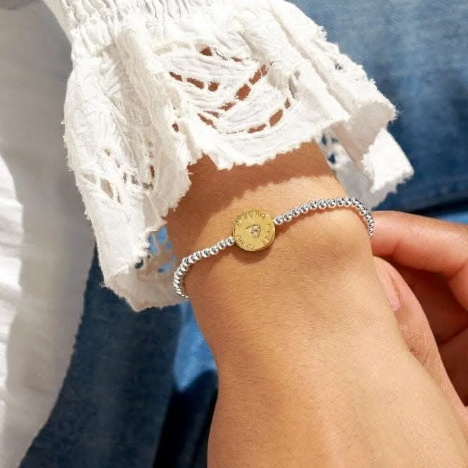 A Little Strong Mums Club Silver Gold Plated 17.5cm Bracelet 7009 Joma Jewellery