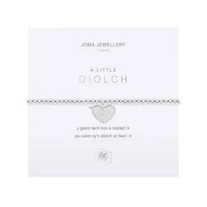 A Little Thank You Silver 17.5cm Stretch Bracelet 4020 Joma Jewellery