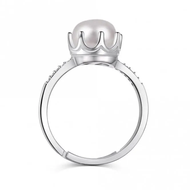 Adjustable Fresh Water Pearl Crown Ring ERLR003 Ania Haie Jewellery