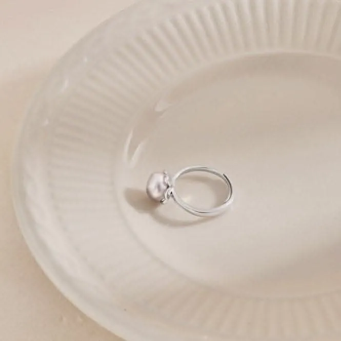 Adjustable Fresh Water Pearl Flower Ring ERLR002 Ania Haie Jewellery