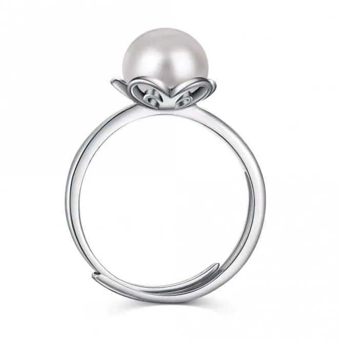 Adjustable Fresh Water Pearl Flower Ring ERLR002 Ania Haie Jewellery
