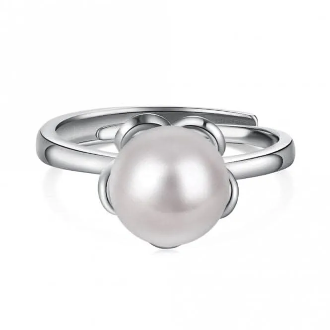 Adjustable Fresh Water Pearl Flower Ring ERLR002 Ania Haie Jewellery