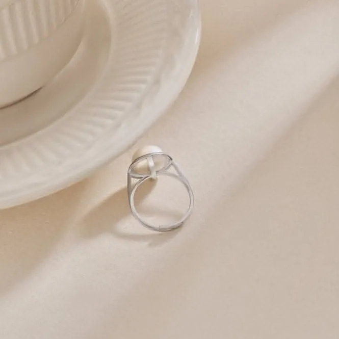 Adjustable Fresh Water Pearl Ring ERLR004 Ania Haie Jewellery