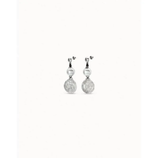 Alexandria White Pearl Shell Earrings PEN0247PL Unode50 Jewelry And Accessories