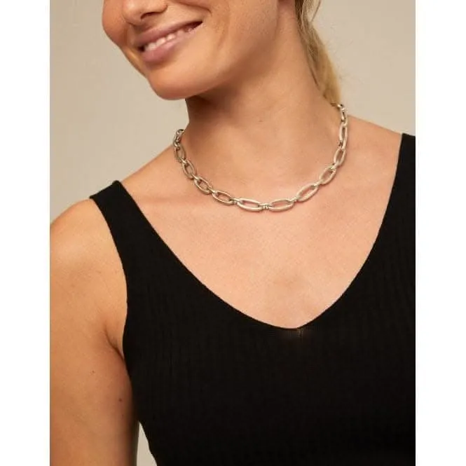 Alien Silver Metal Necklace Unode50 Jewelry And Accessories