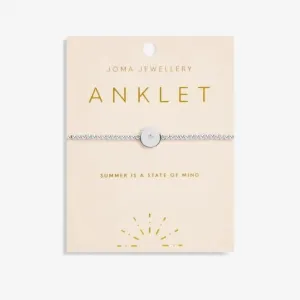 Anklet Minstrel Silver Plated Anklet 23cm Stretch Anklet 6944 Joma Jewellery