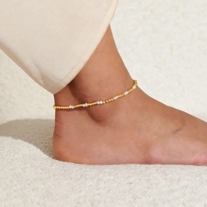 Anklet Pearl Gold Plated Anklet 23cm Stretch Anklet 6940 Joma Jewellery