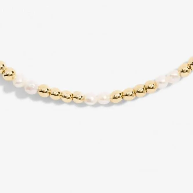 Anklet Pearl Gold Plated Anklet 23cm Stretch Anklet 6940 Joma Jewellery