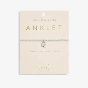 Anklet Silver Hammered Heart 5618 Joma Jewellery