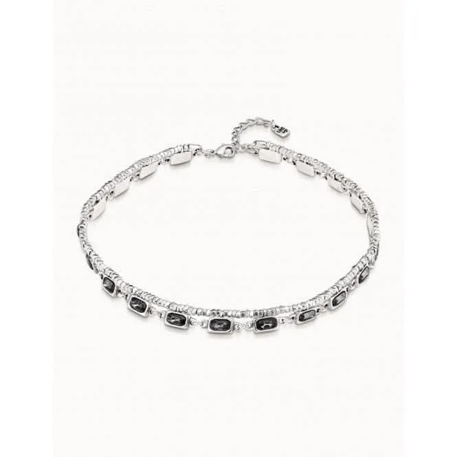 Asceplius Grey Faceted Crystal Necklace Unode50 Jewelry And Accessories