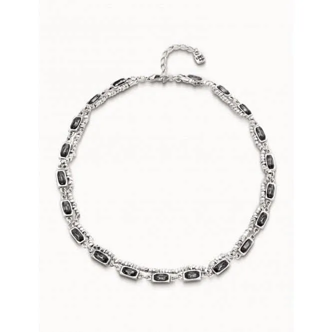 Asceplius Grey Faceted Crystal Necklace Unode50 Jewelry And Accessories