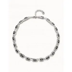 Asceplius Grey Faceted Crystal Necklace Unode50 Jewelry And Accessories