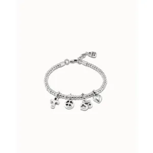 Beliefs Silver Metal Bracelet Unode50 Jewelry And Accessories