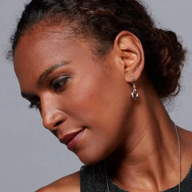 Bevel Cirque Link Drop Earrings 6188RP Kit Heath Jewelry And Accessories