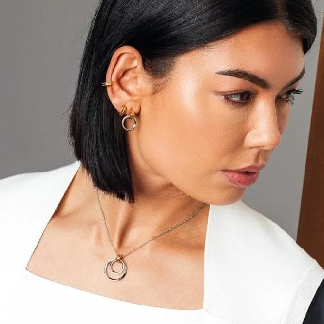 Bevel Unity Golden Drop Stud Earrings 41172GRP Kit Heath Jewelry And Accessories