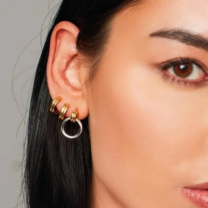 Bevel Unity Golden Drop Stud Earrings 41172GRP Kit Heath Jewelry And Accessories