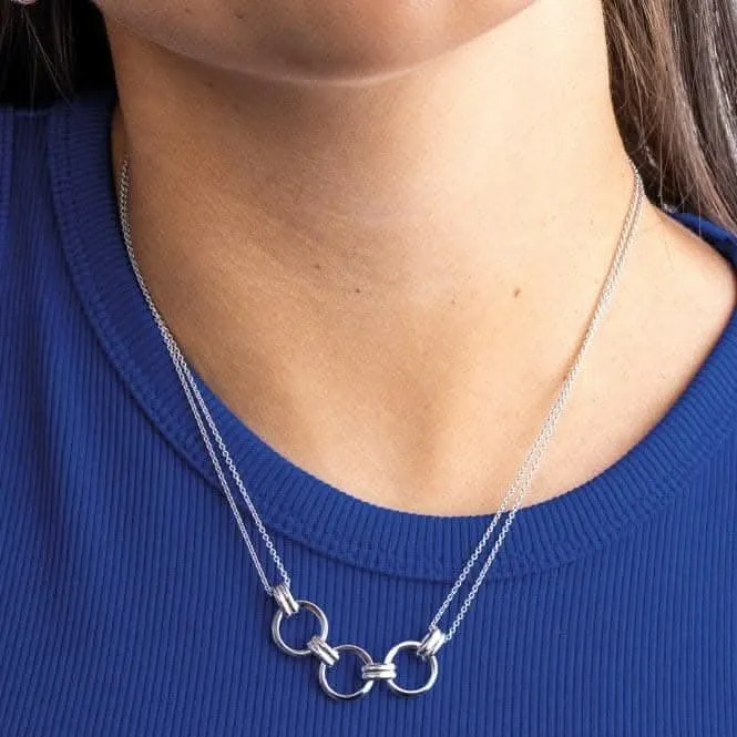 Bevel Unity Twin Chain Necklace 91173RP Kit Heath Jewelry And Accessories