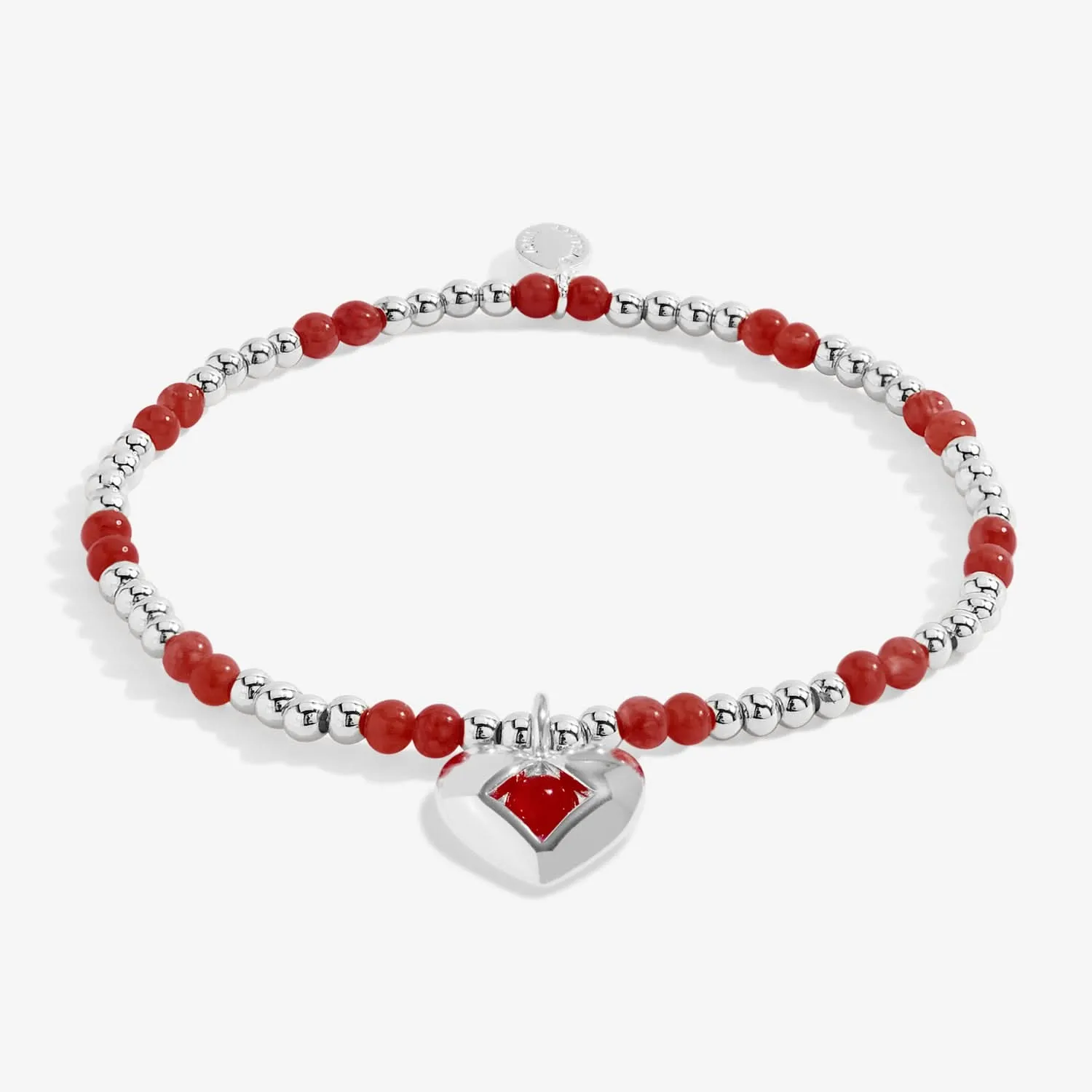 Birthstone A Little January Garnet Silver Plated Bracelet 8315 Joma Jewellery