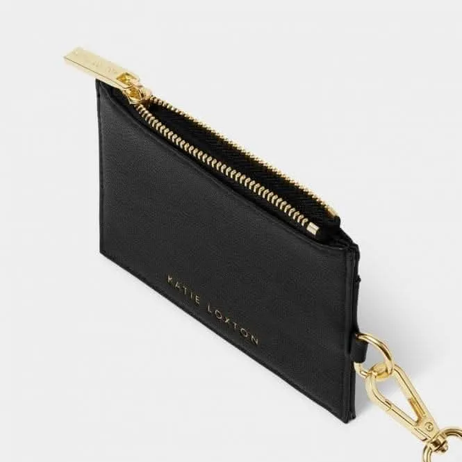 Black Ashley Cardholder With Strap KLB2858 Katie Loxton Jewelry And Accessories