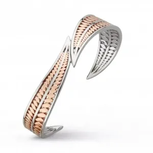 Blossom Eden Blush Leaf Rose Gold Plated Bangle 70252RG Kit Heath Jewelry And Accessories