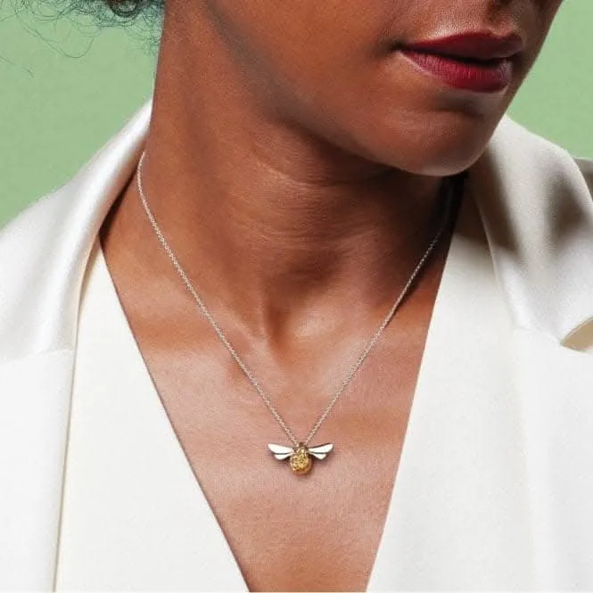 Blossom Flyte Honey Bee Gold Rhodium 18" Necklace 90338GRP Kit Heath Jewelry And Accessories