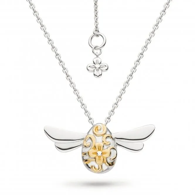 Blossom Flyte Honey Bee Gold Rhodium 18" Necklace 90338GRP Kit Heath Jewelry And Accessories